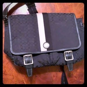 Black coach crossbody bag.